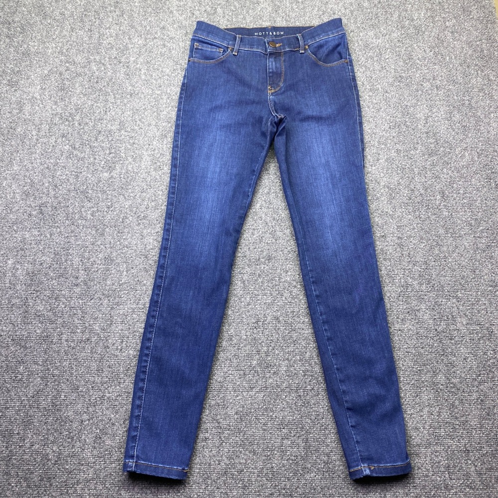Mott & Bow‎ Jane Mid-Rise Skinny Jeans Dark Indigo Blue W27 L30 MSKI_JANE_14MO